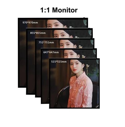 1:1 Square Screen Advertising Machine Factory Hight Brightness High Resolution